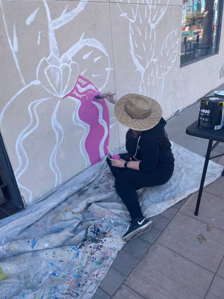 NMCO Studio member creating art